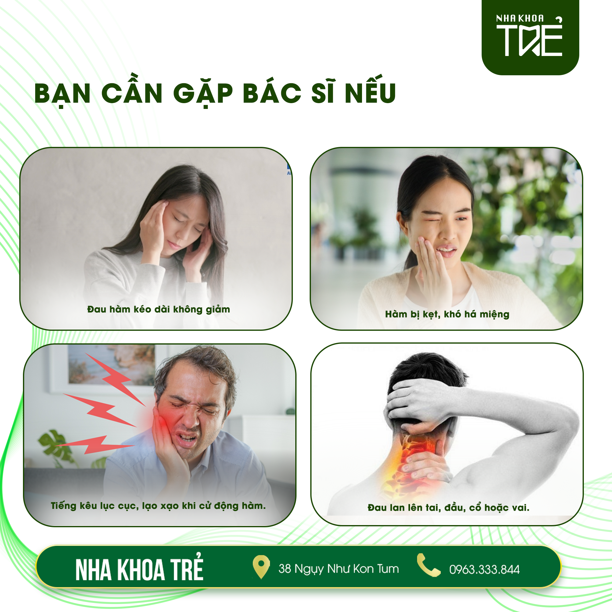 Tình trạng lệch khớp thái dương hàm cần thăm khám bác sĩ
