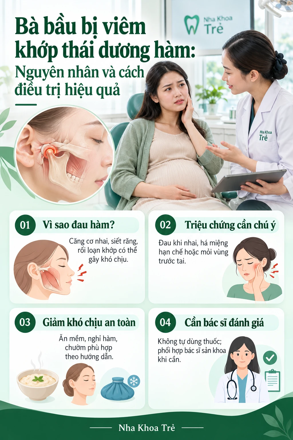 Bà bầu bị viêm khớp thái dương hàm: Nguyên nhân và cách điều trị hiệu quả