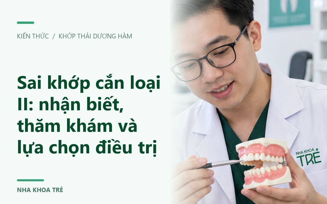 Hình răng sai khớp cắn loại II từ Cẩm nang Nha Khoa Trẻ