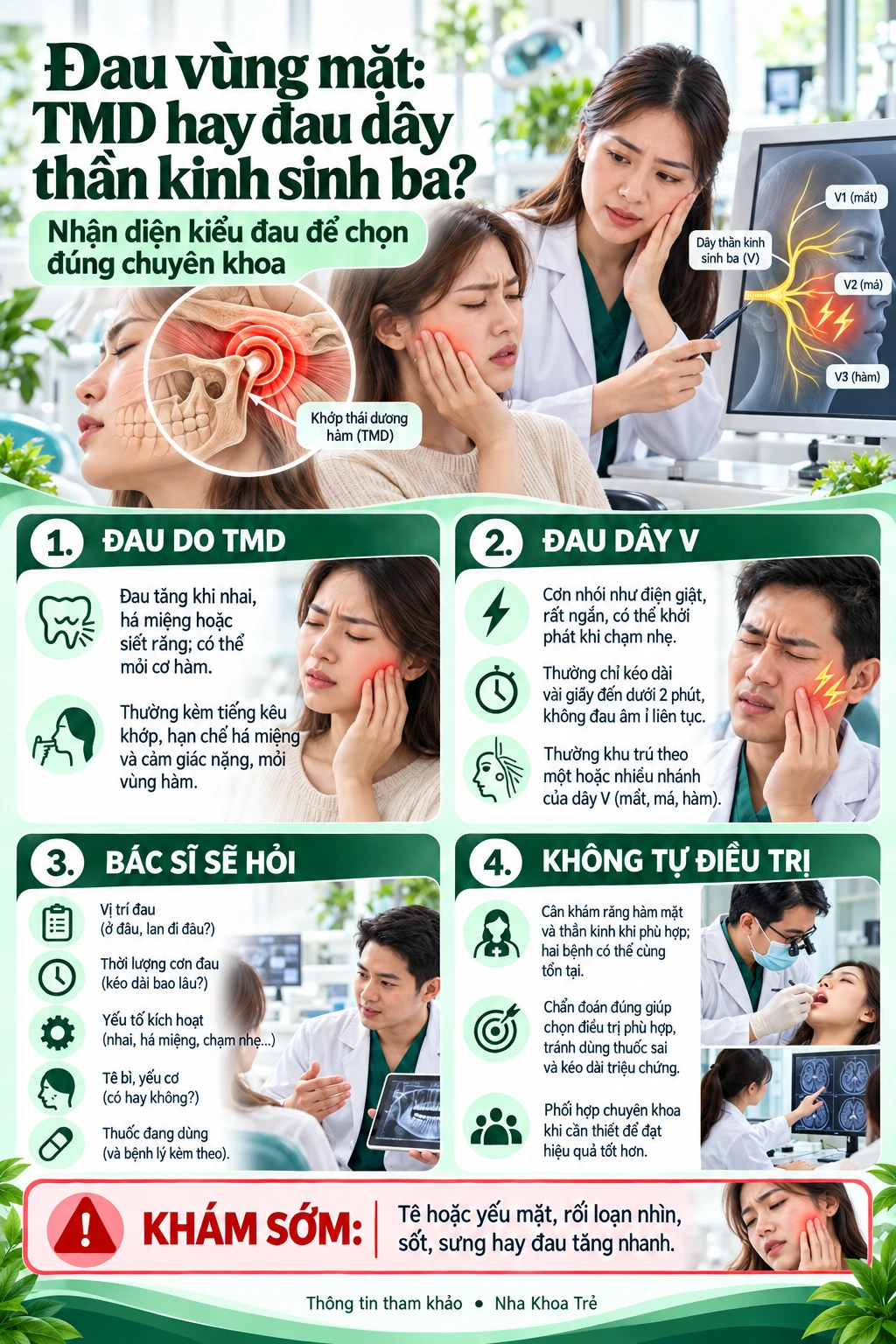 Hình minh họa vùng hàm, cơ nhai và khớp thái dương hàm