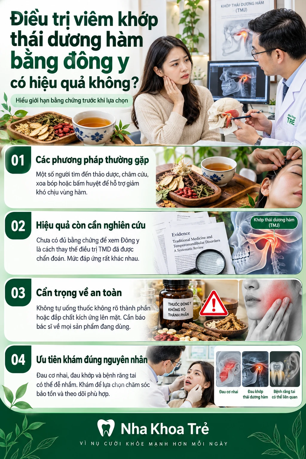 Điều trị viêm khớp thái dương hàm bằng đông y có hiệu quả không?