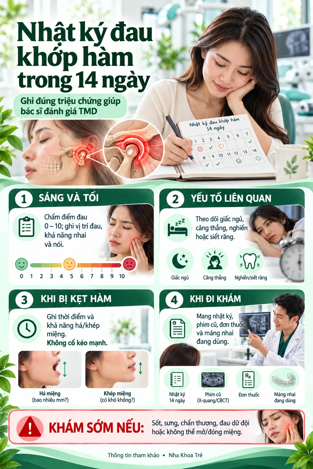 Hình minh họa vùng hàm, cơ nhai và khớp thái dương hàm