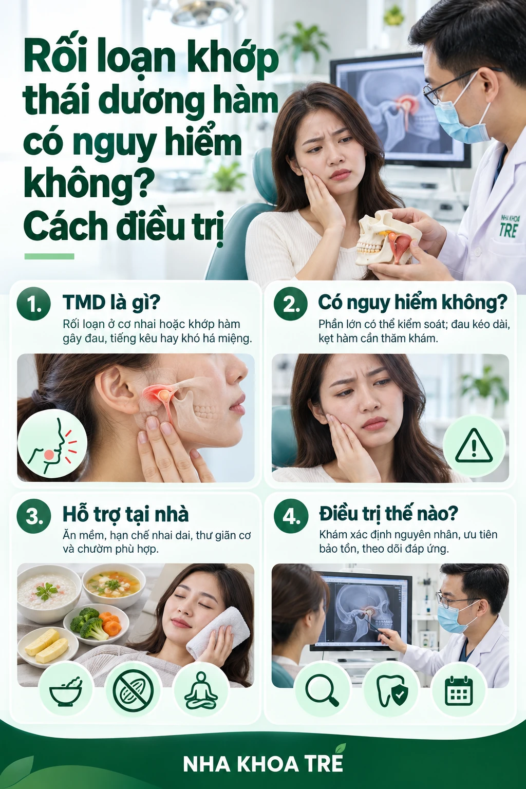 Rối loạn khớp thái dương hàm có nguy hiểm không? Cách điều trị