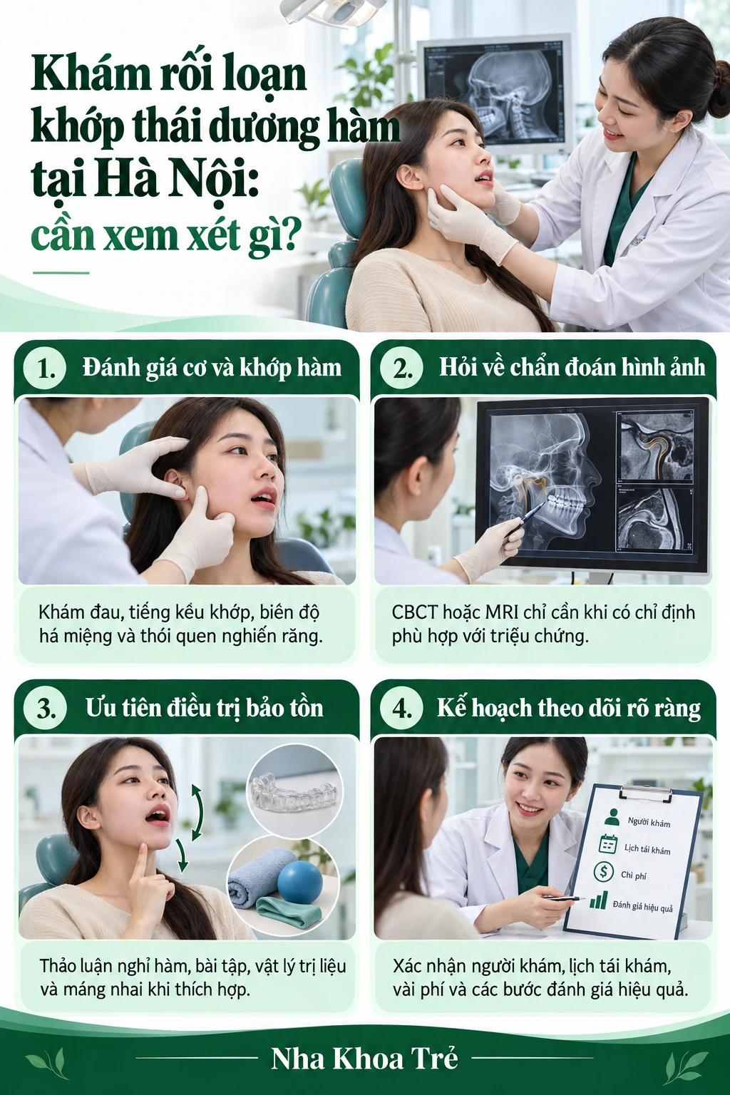 Khám rối loạn khớp thái dương hàm tại Hà Nội: cần xem xét gì?