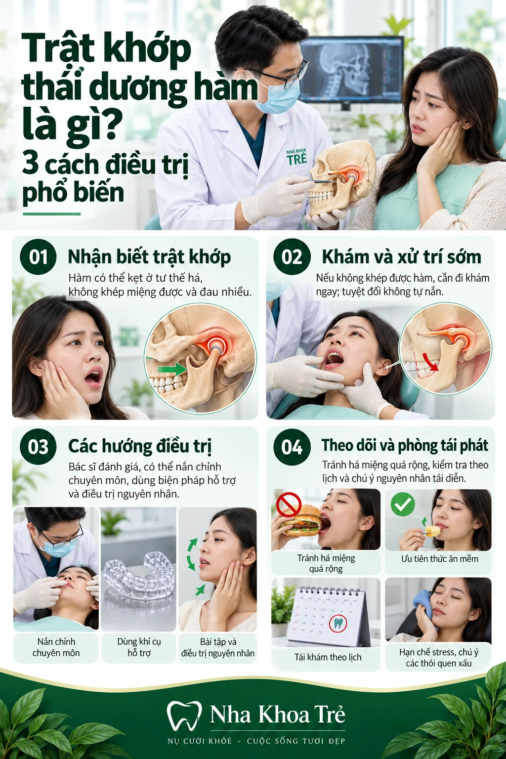 Trật khớp thái dương hàm là gì? 3 cách điều trị phổ biến