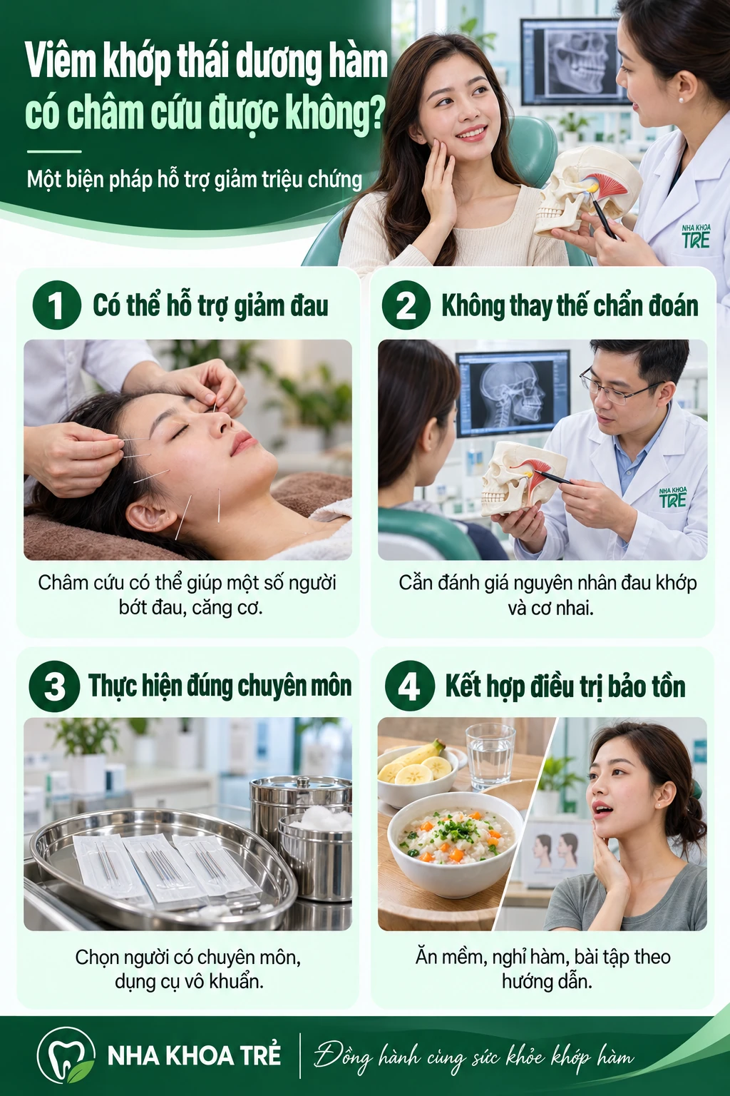 Viêm khớp thái dương hàm có châm cứu được không?