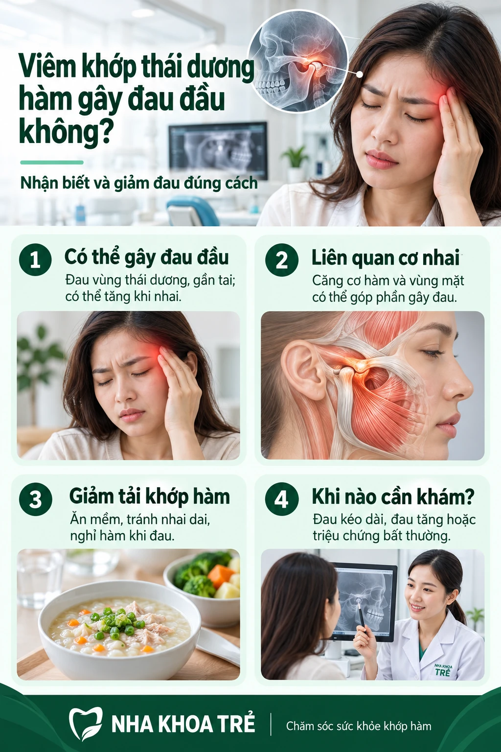 Viêm khớp thái dương hàm gây đau đầu không? Cách giảm đau hiệu quả