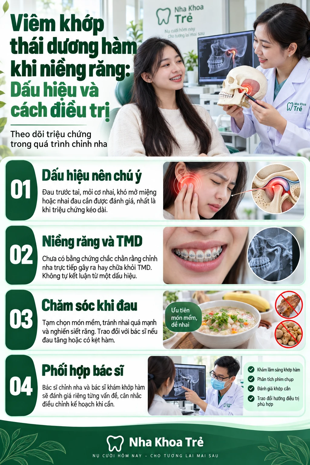 Viêm khớp thái dương hàm khi niềng răng: Dấu hiệu và cách điều trị