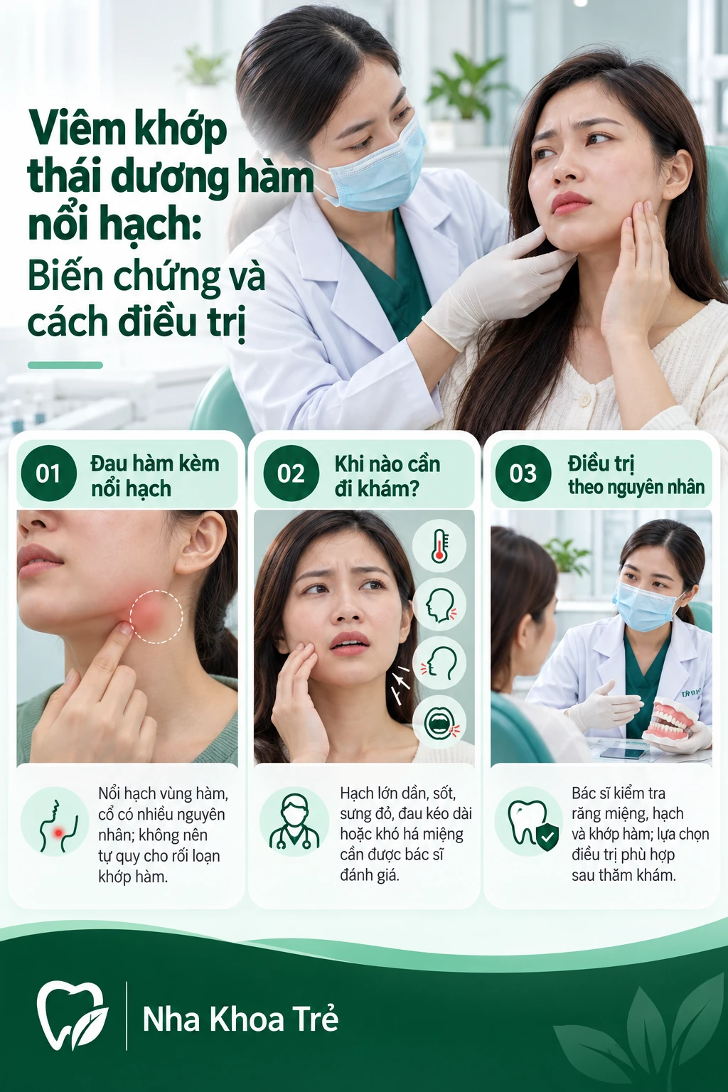 Viêm khớp thái dương hàm nổi hạch: Biến chứng và cách điều trị