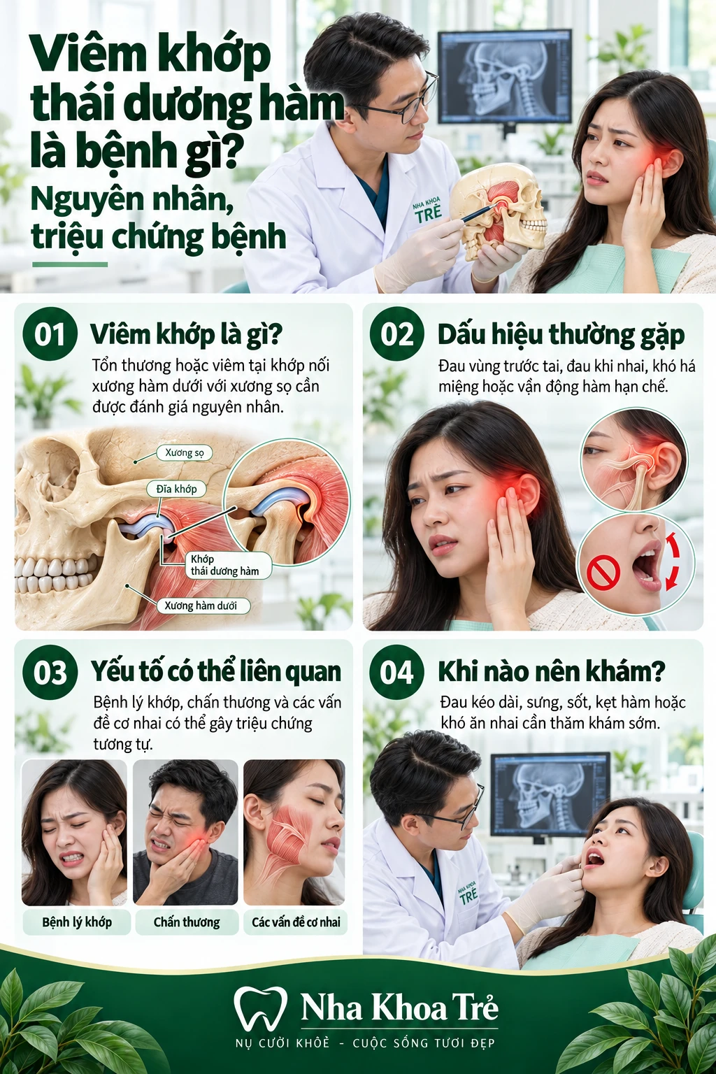 Viêm khớp thái dương hàm là bệnh gì? Nguyên nhân, triệu chứng bệnh